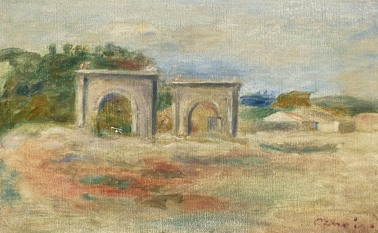 Paysage à Saint-Chamas by Pierre-Auguste Renoir