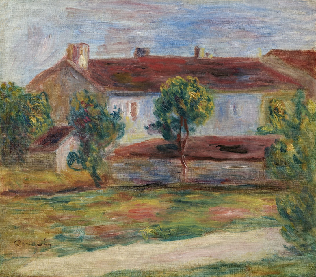 Paysage d'Essoyes (Paysage avec une maison) by Pierre-Auguste Renoir