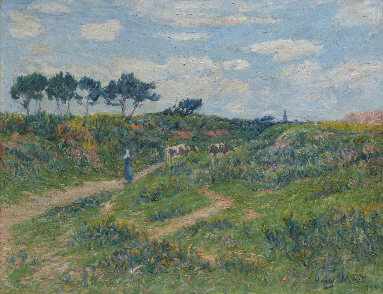 Chemin dans la Lande, Bretagne by Henry Moret