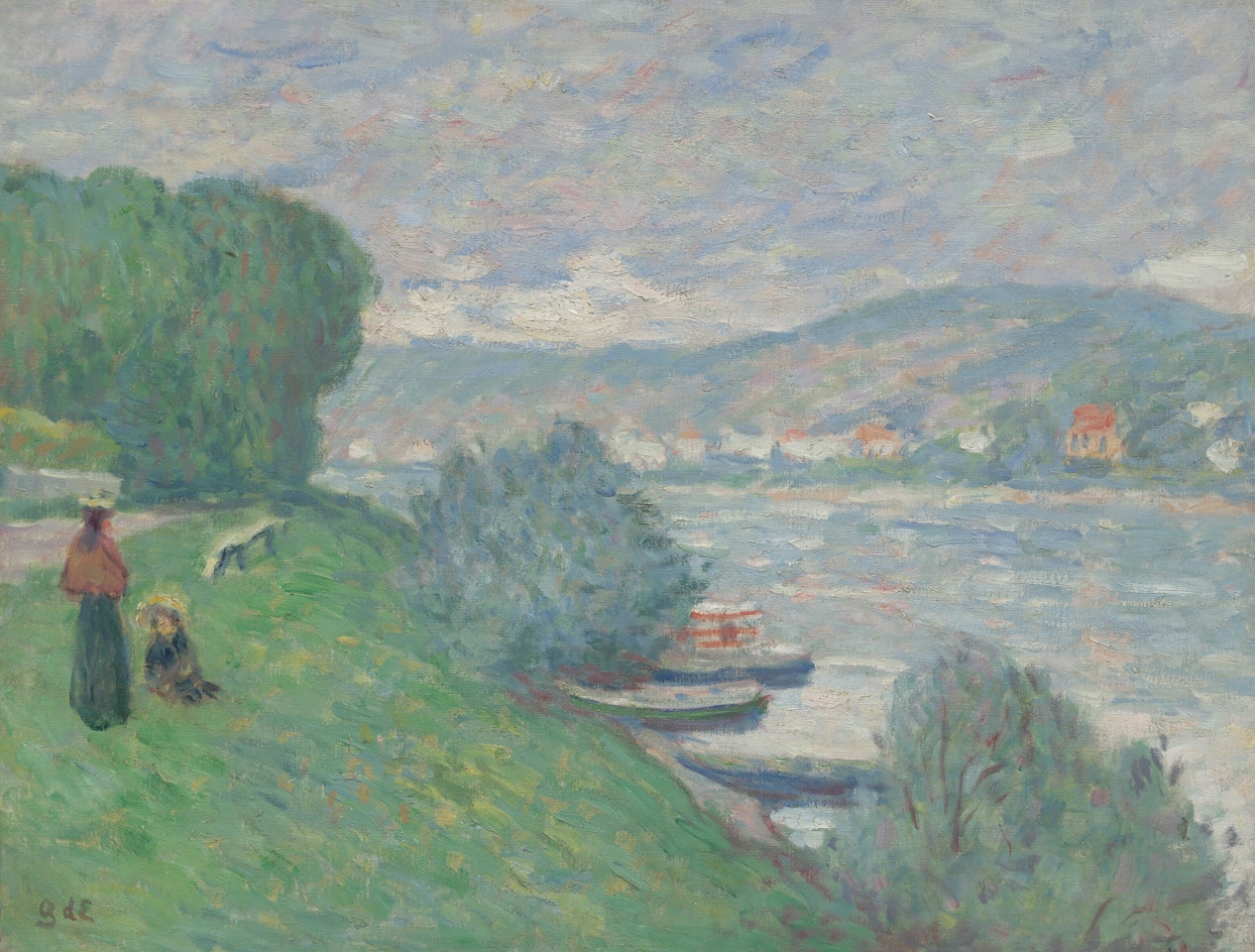 Bord de la Seine à Meulan by Georges d’Espagnat