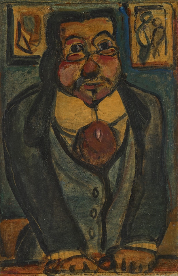L'homme au pince-nez (Le conférencier) by Georges Rouault