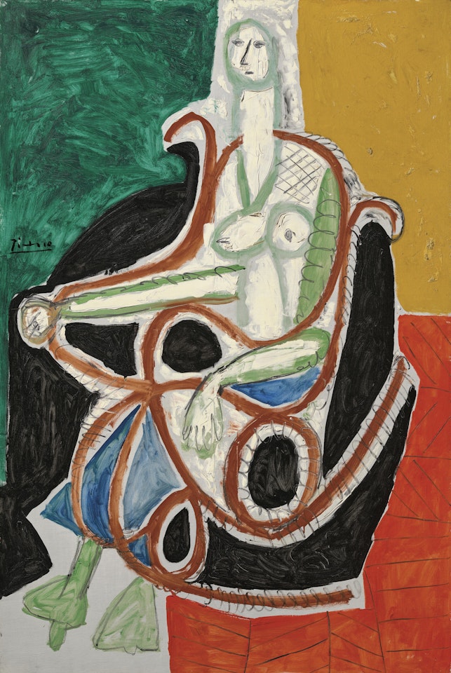 Femme dans un rocking-chair (Jacqueline) by Pablo Picasso