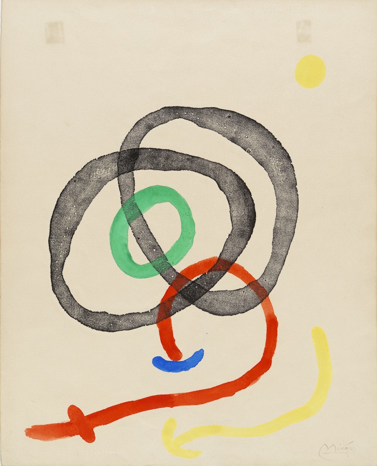 Sans titre. Epreuve rehaussée pour l’album ‘Femmes’ by Joan Miró