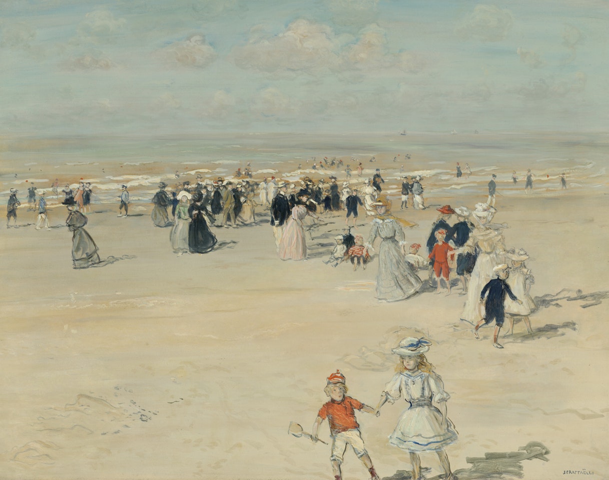 La promenade à marée basse by Jean Francois Raffaelli