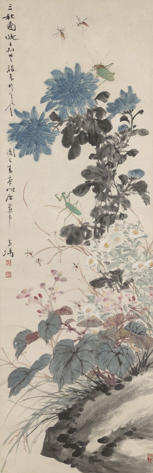 Flowers and Insects by Wang Xuetao