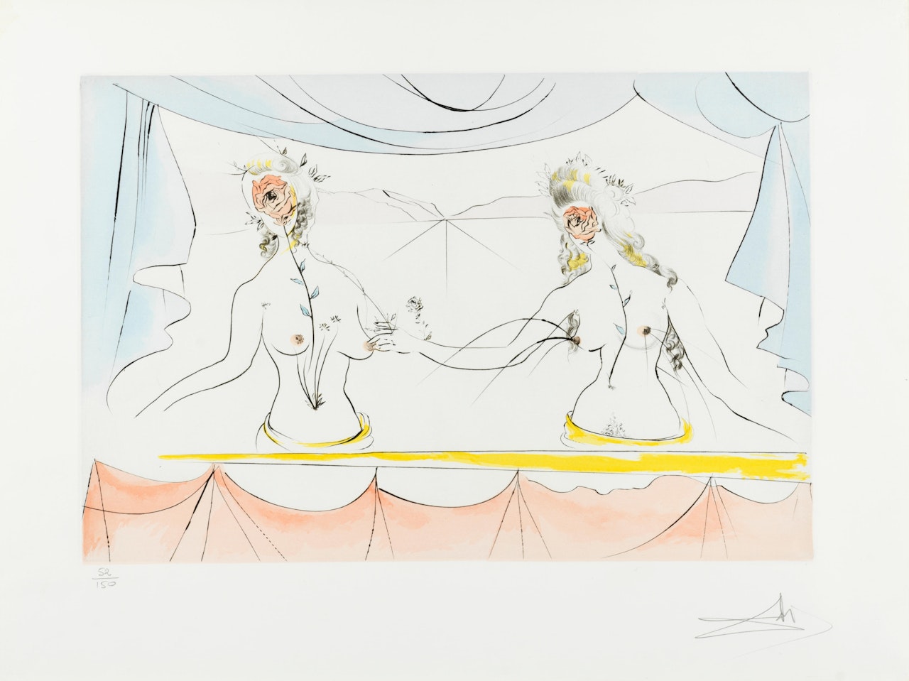 LES DAMES DE LA RENAISSANCE by Salvador Dali