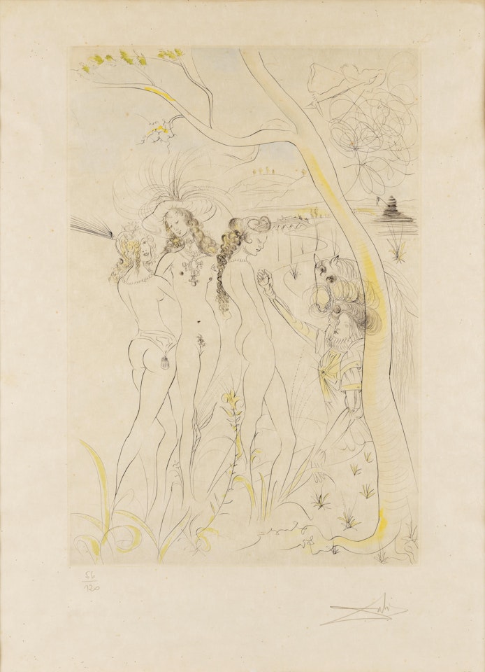 LE JUGEMENT DE PARIS by Salvador Dali