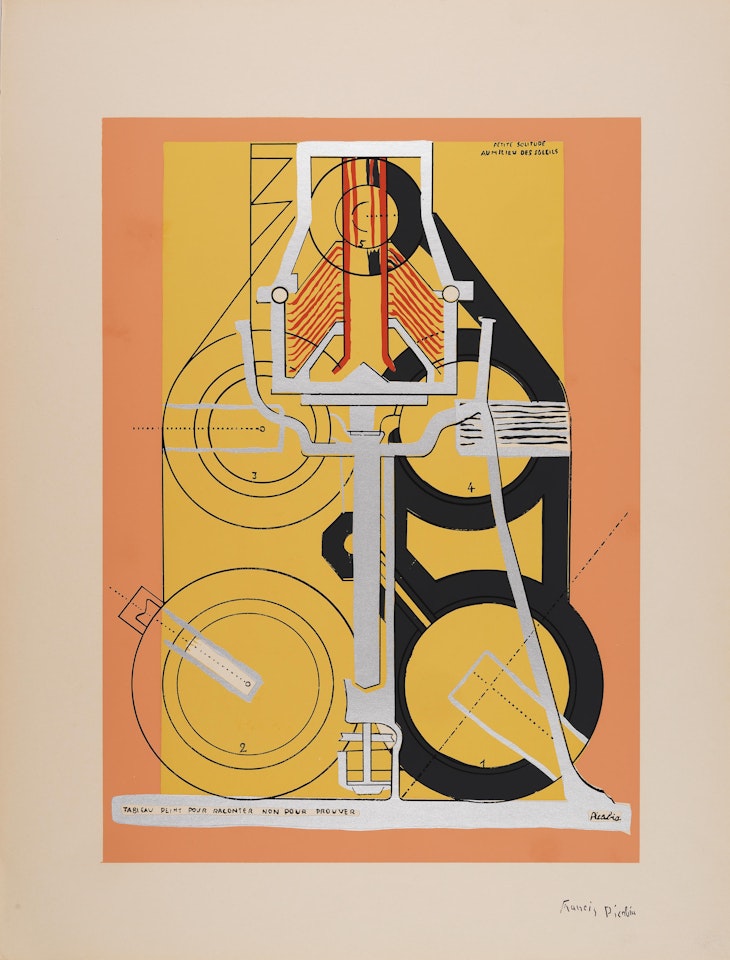 PETITE SOLITUDE AU MILIEU DES SOLEILS by Francis Picabia