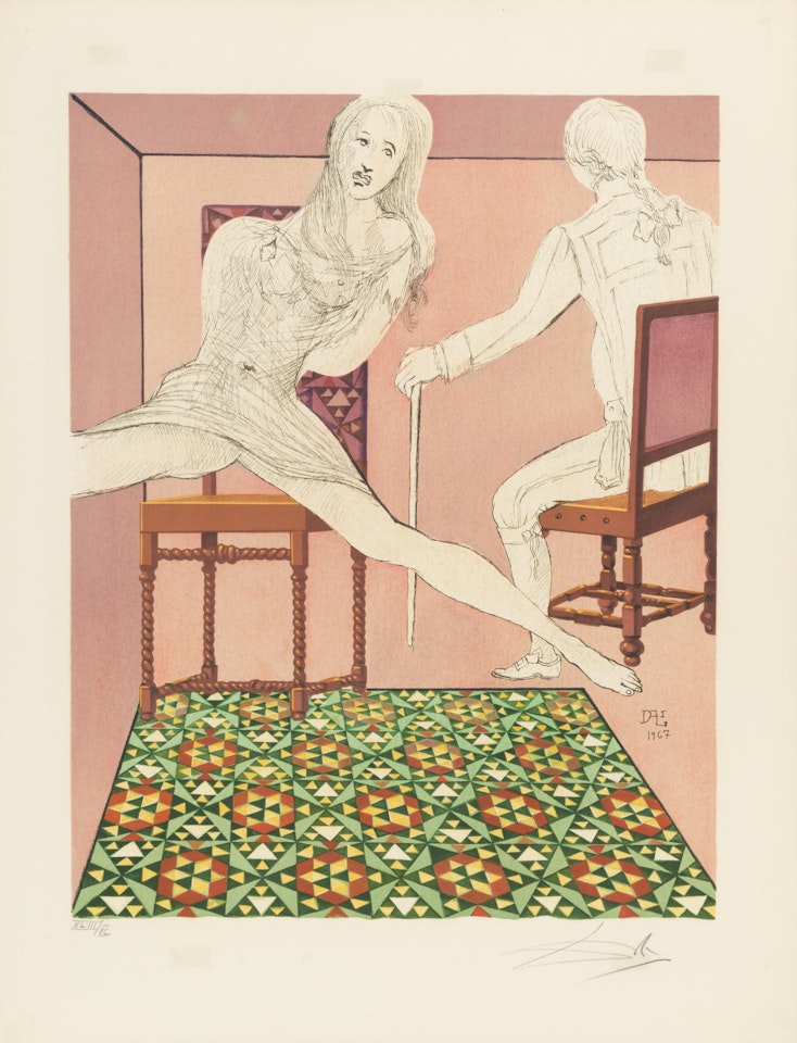 MARIANNE ET LE CHEVALIER by Salvador Dali
