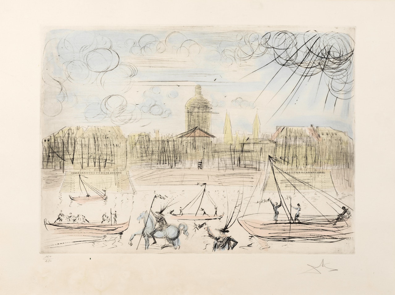 L'ACADEMIE DE PARIS by Salvador Dali