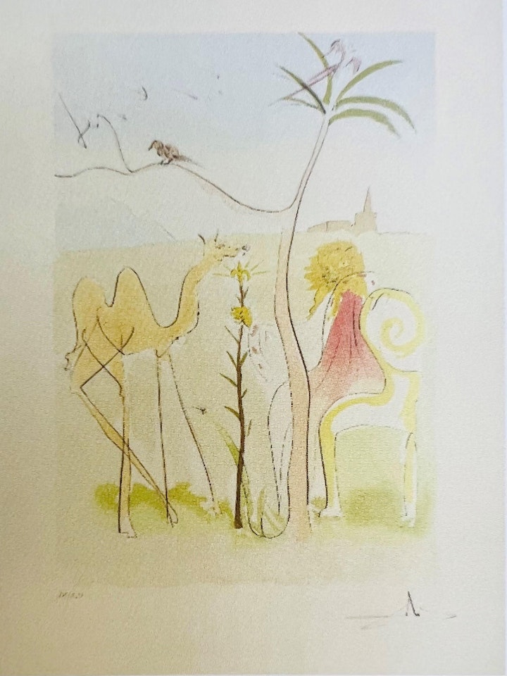 LA COUR DU LION by Salvador Dali