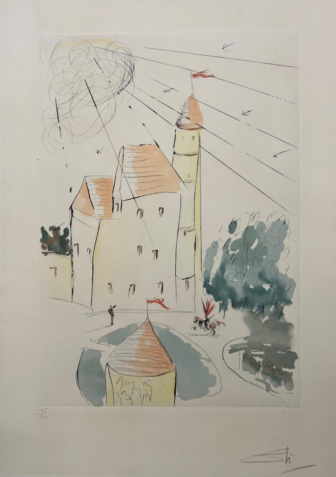 LE CHATEAU DE VASCOEUIL by Salvador Dali