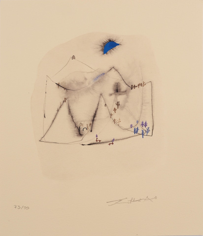 LUNE BLEUE by Zao Wou-Ki