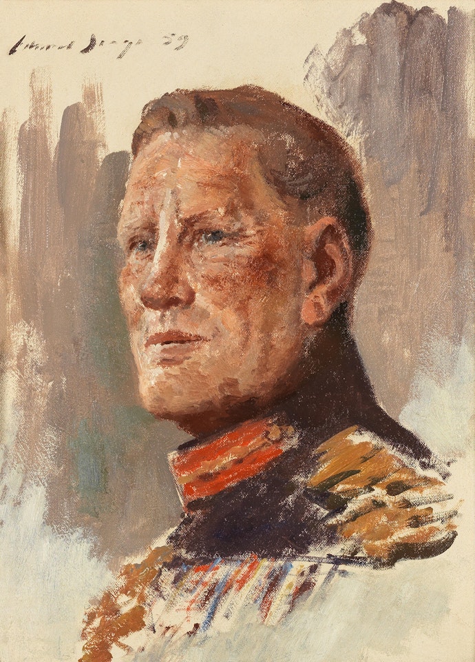 Portrait of Field-Marshal Sir Claude Auchinleck by Edward Seago