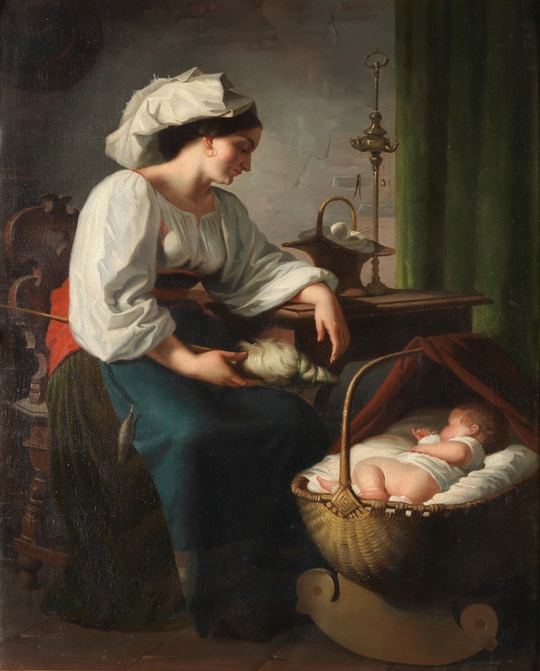 A Roman mother by Italian School