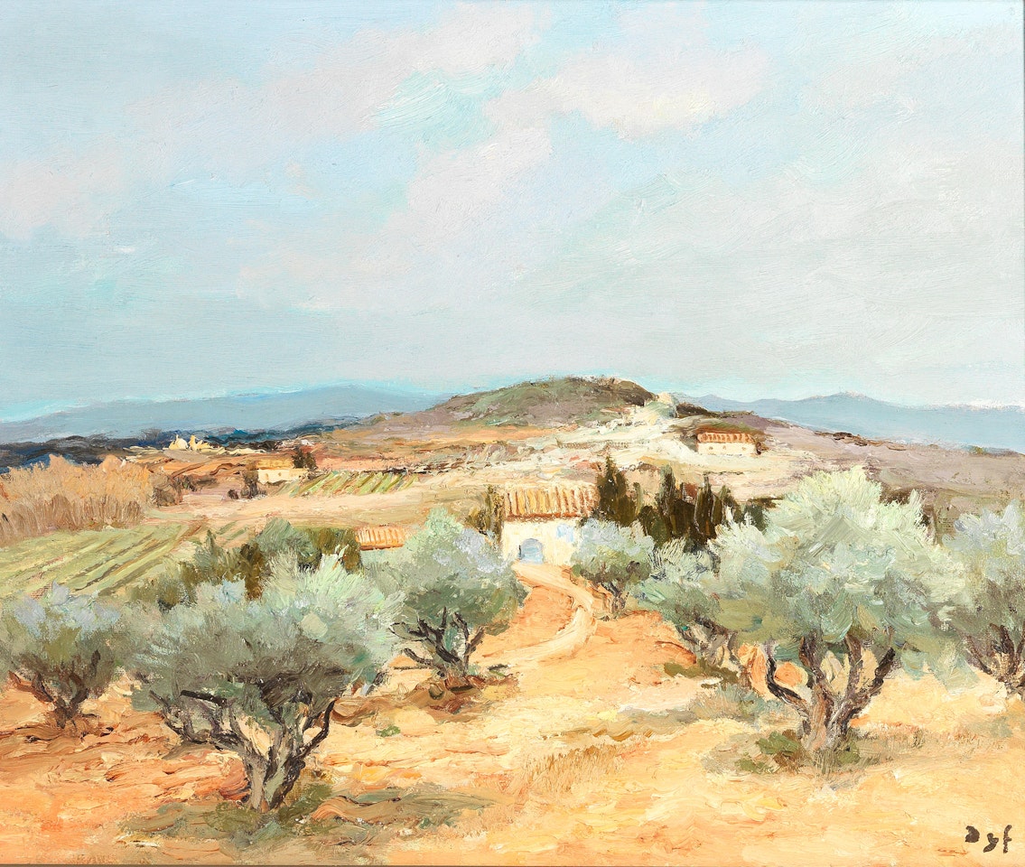 Oliviers en Provence, près d'Eygalières by Marcel Dyf