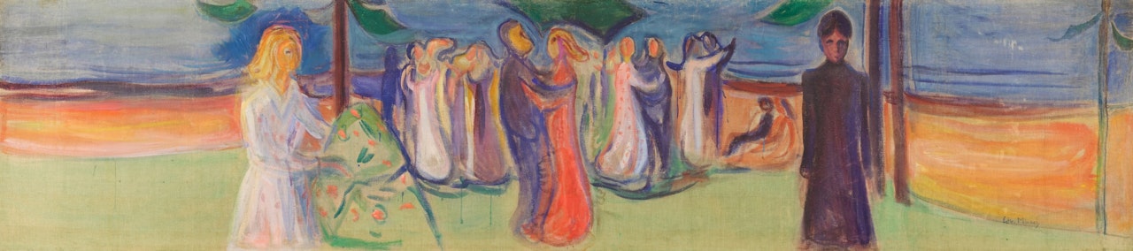 Dans på stranden (Reinhardt-frisen) (Dance on the Beach (The Reinhardt Frieze)) by Edvard Munch