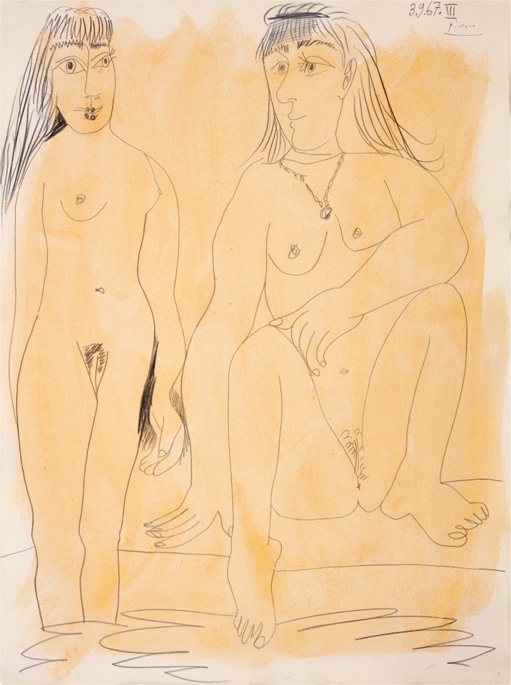 Deux nus debout by Pablo Picasso