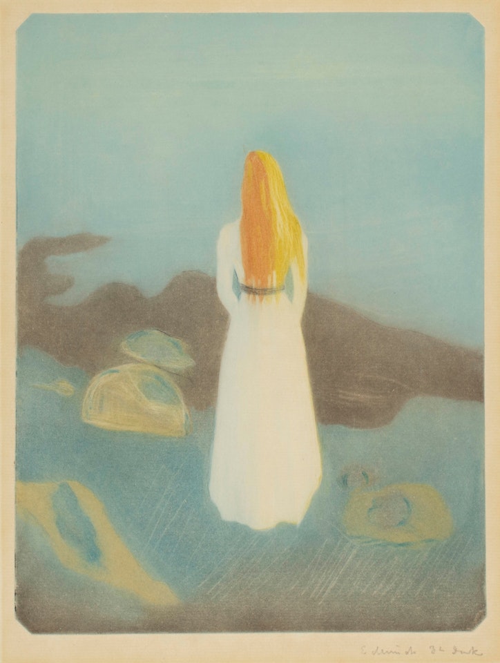 Young Woman on the Beach by Edvard Munch