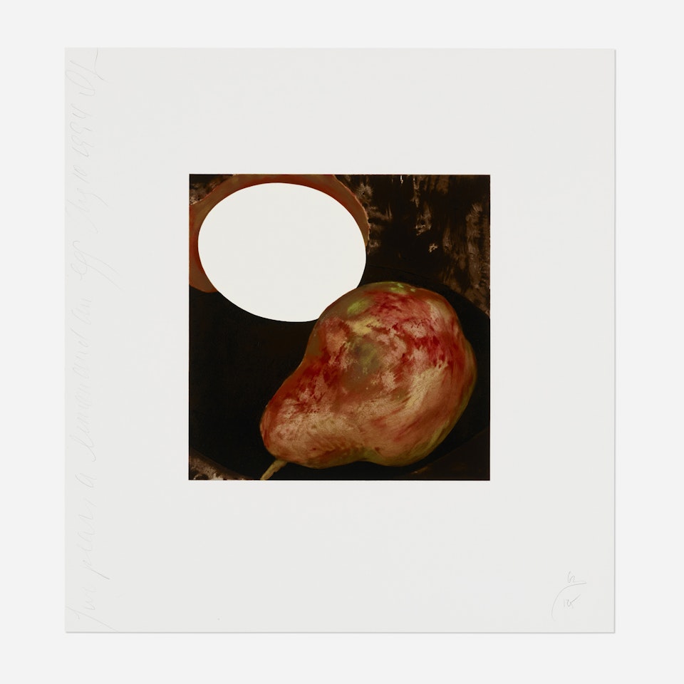 Two Pears, a Lemon and an Egg (from the Fruit and Flowers suite) by Donald Sultan