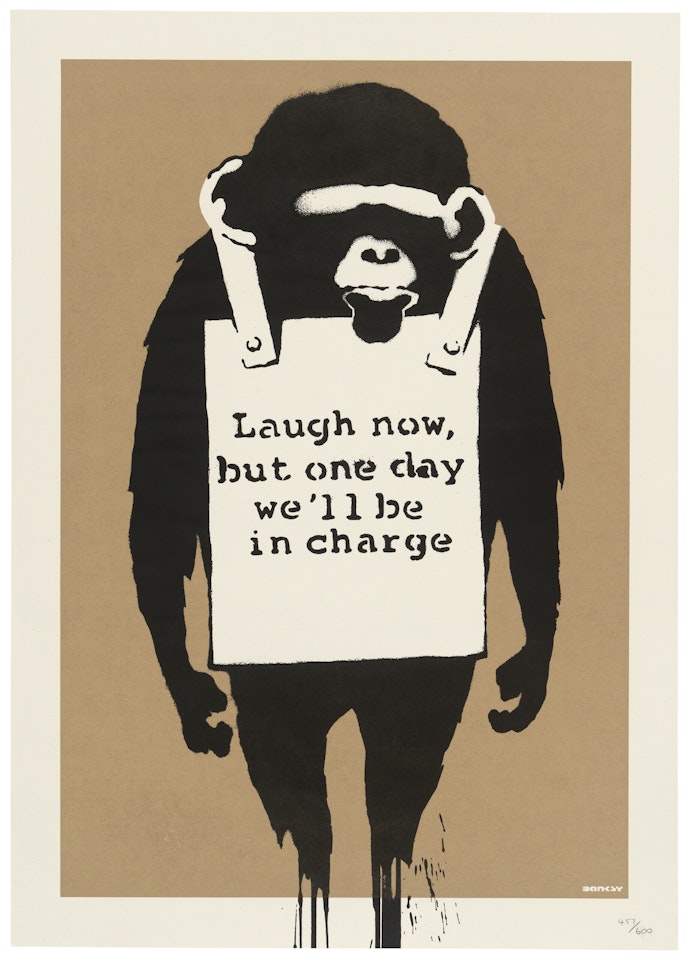 Laugh Now by Banksy
