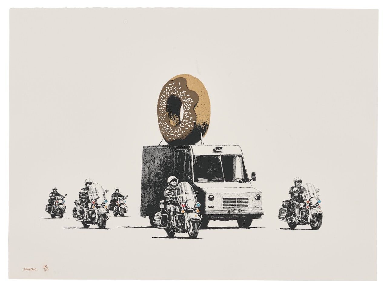Donuts (Chocolate) by Banksy