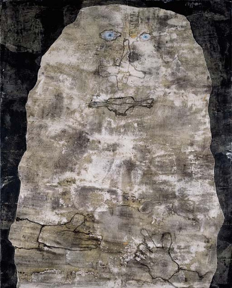 Les yeux gris by Jean Dubuffet