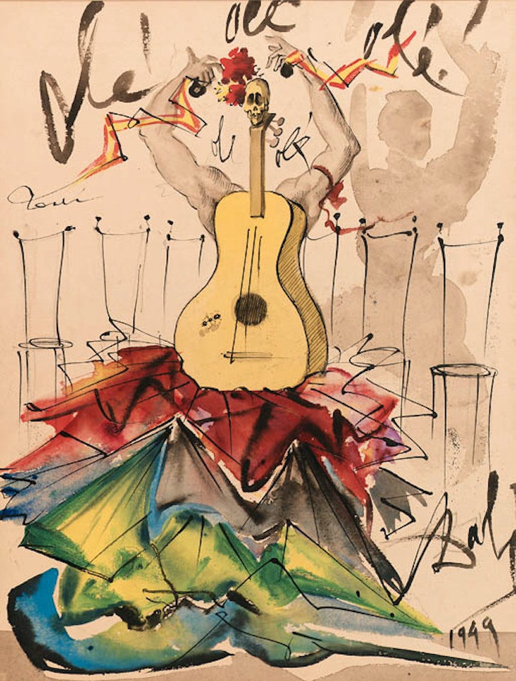 Composition a la guitare by Salvador Dali