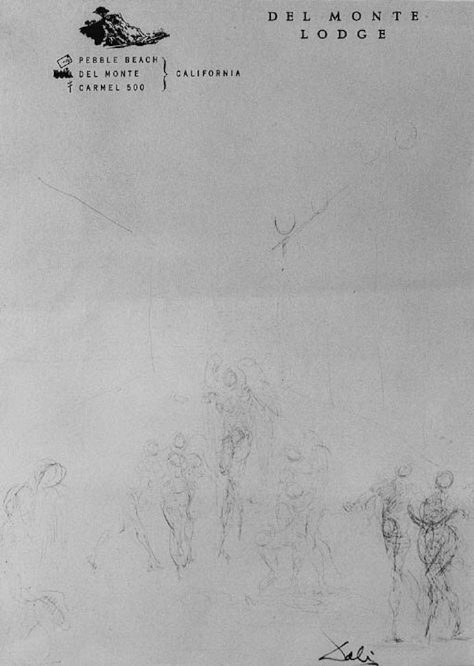 Etude d'anges by Salvador Dali