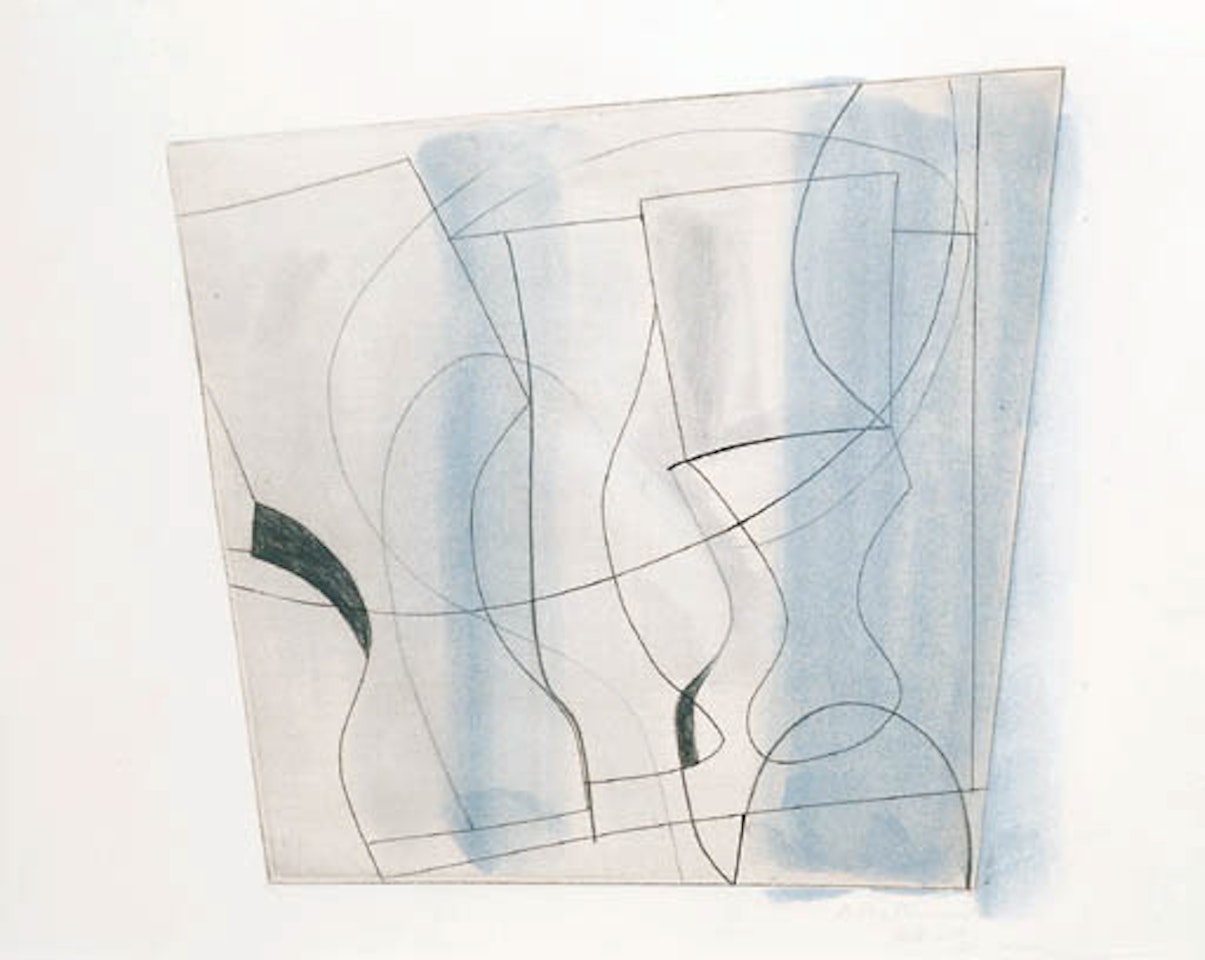 Abstract composition by Ben Nicholson, O.M.