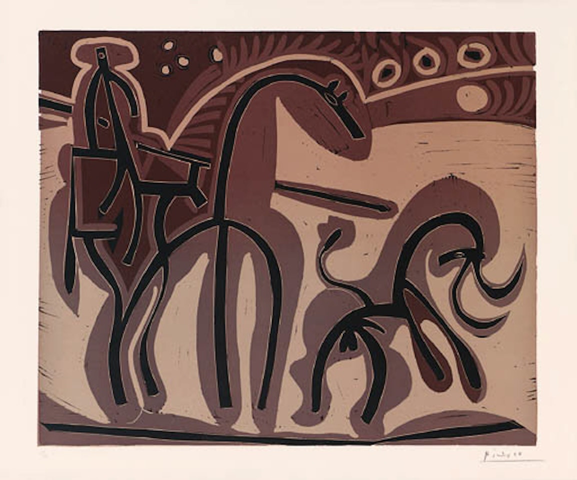 Picador et taureau by Pablo Picasso