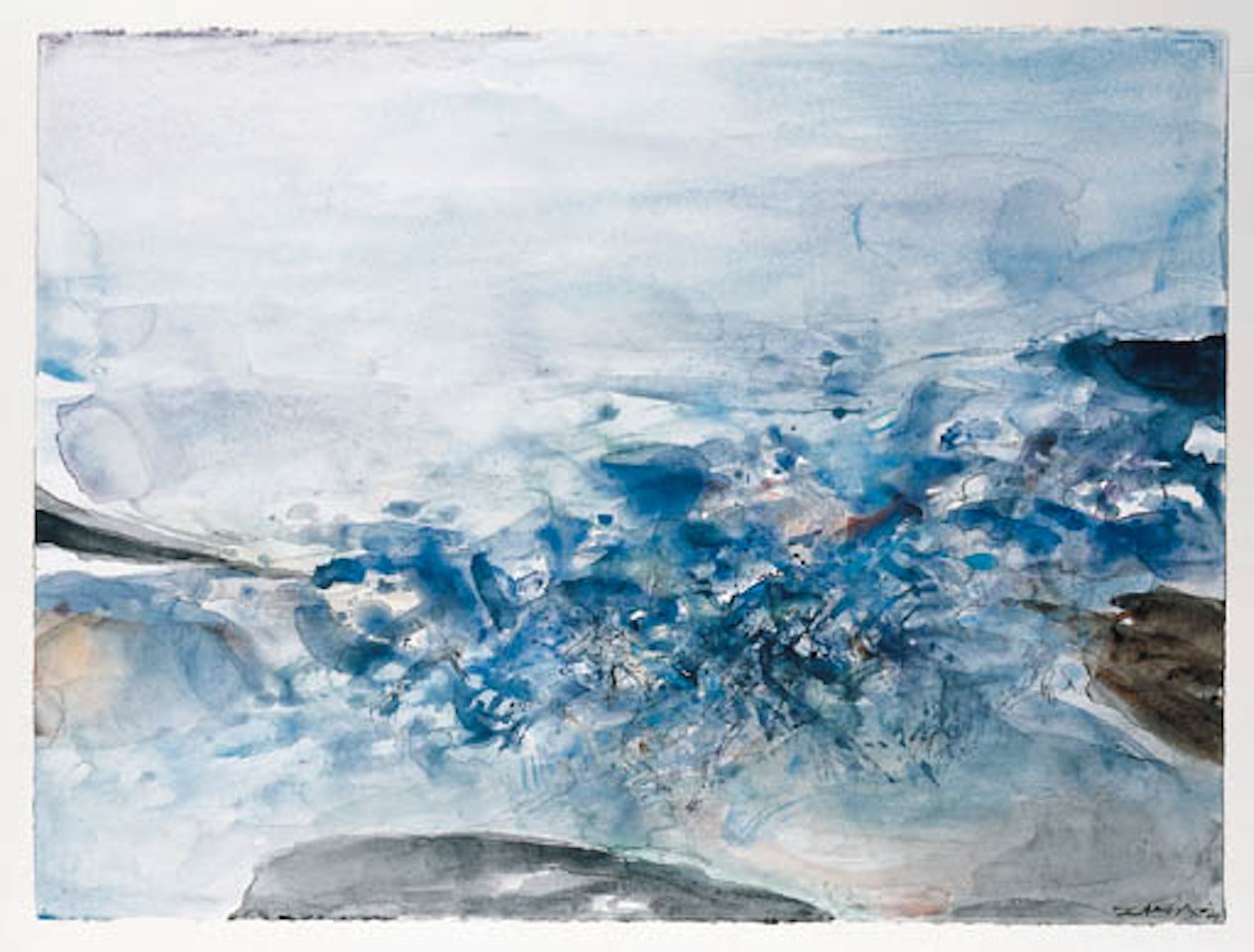 Composition by Zao Wou-Ki