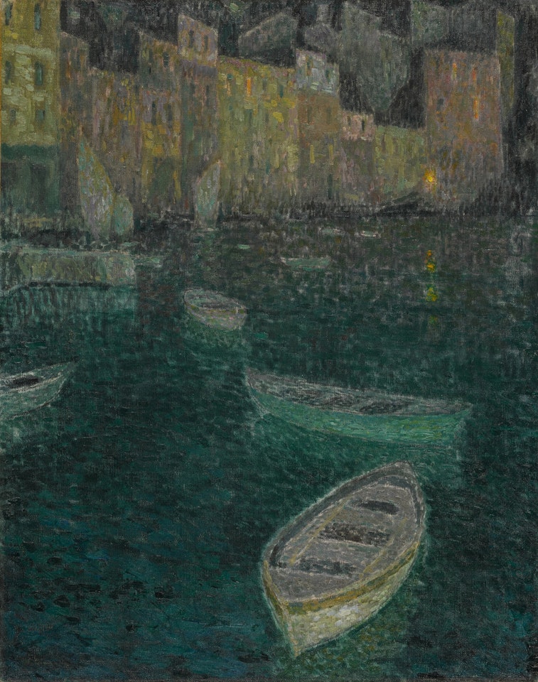 Clair de lune sur le port by Henri Le Sidaner