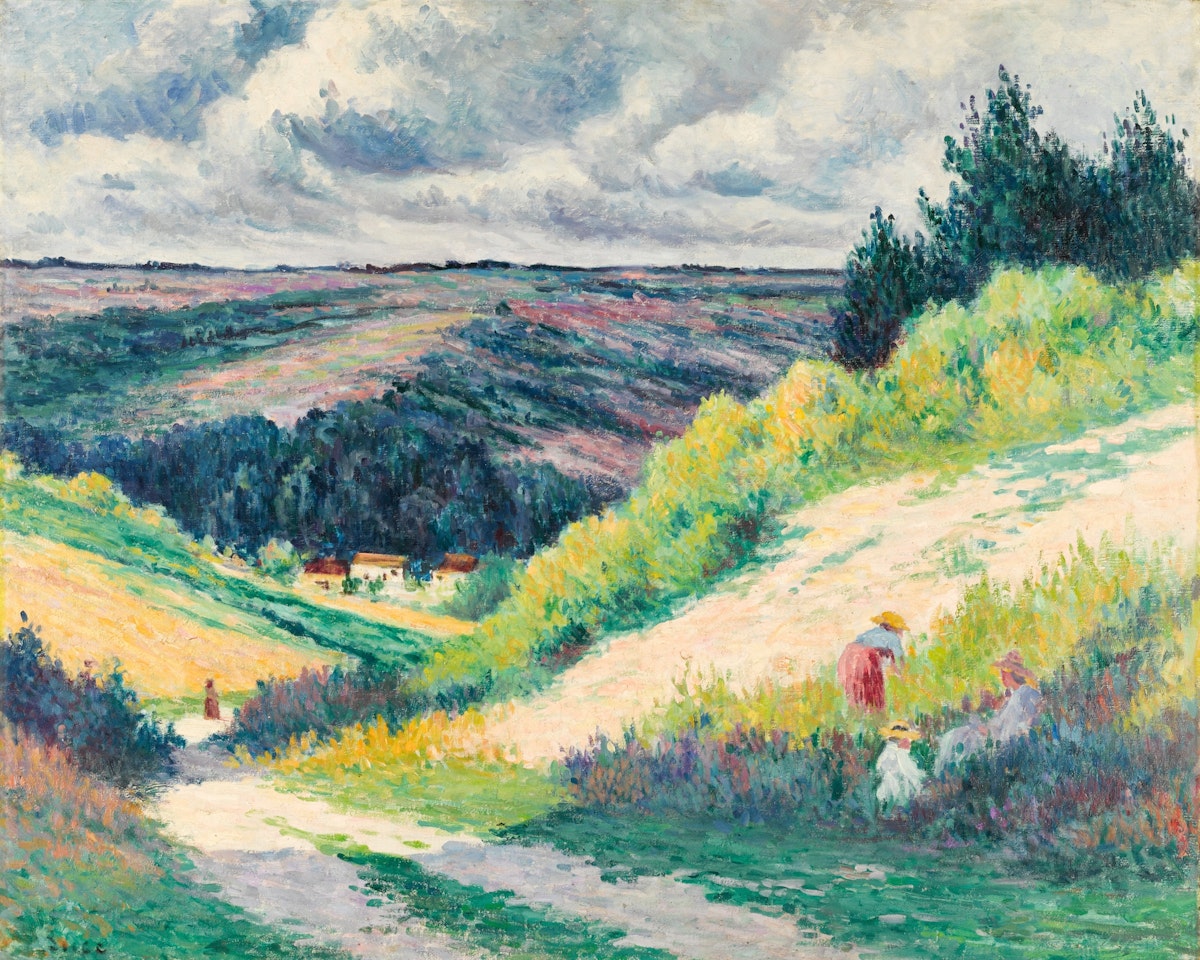Paysage vallonné près de moulineux by Maximilien Luce