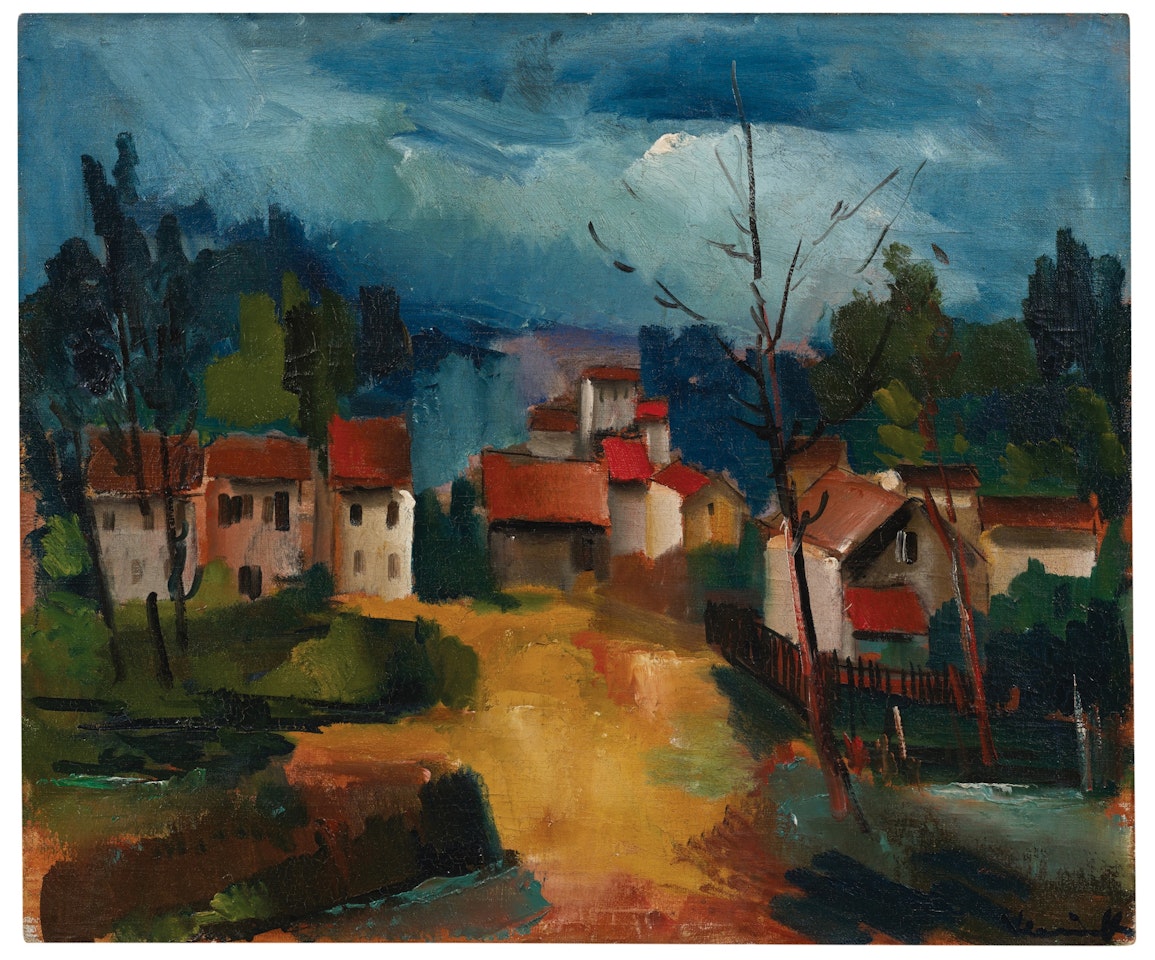Vue de village by Maurice de Vlaminck
