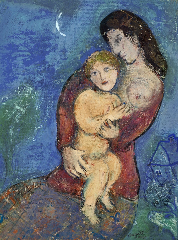 Femme et enfant by Marc Chagall