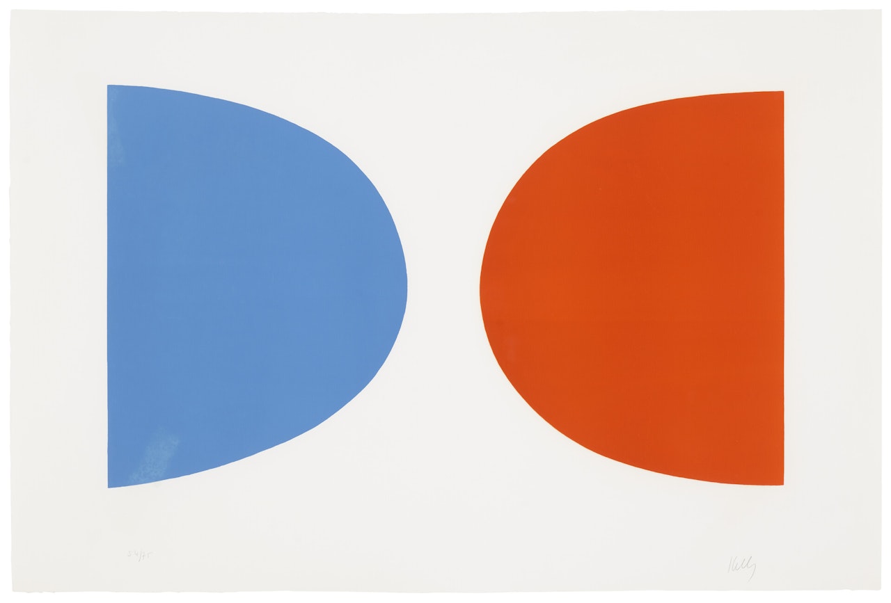 Blue and Orange by Ellsworth Kelly