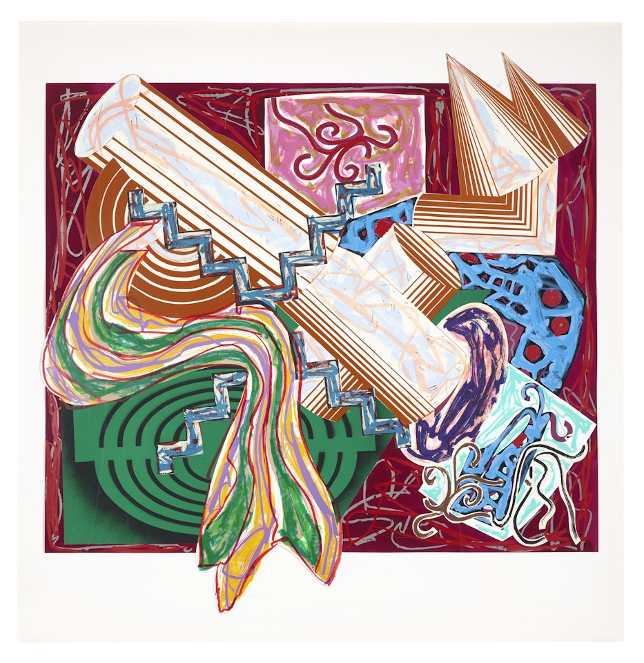 Then Came a Stick and Beat the Dog, from Illustrations After El Lissitzky's Had Gadya by Frank Stella