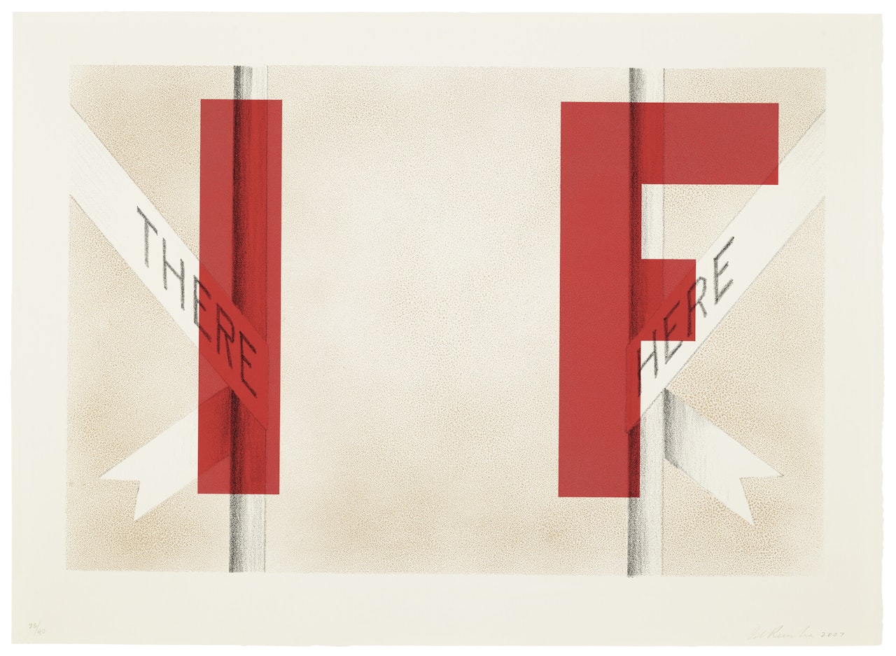 There and Here, State II by Ed Ruscha