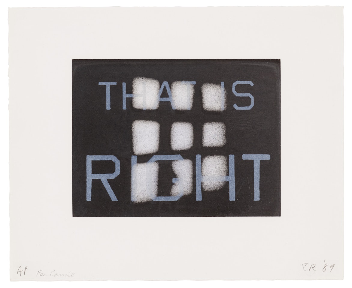 That is Right from That is Right by Ed Ruscha