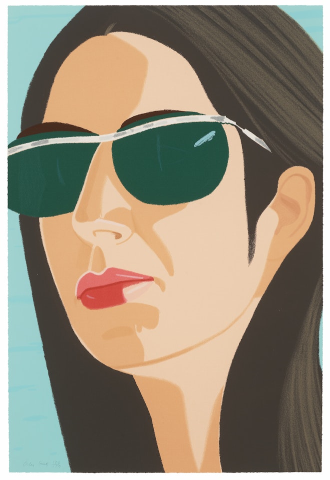 Ada with Sunglasses, from Alex and Ada, the 's to the 1980's by Alex Katz