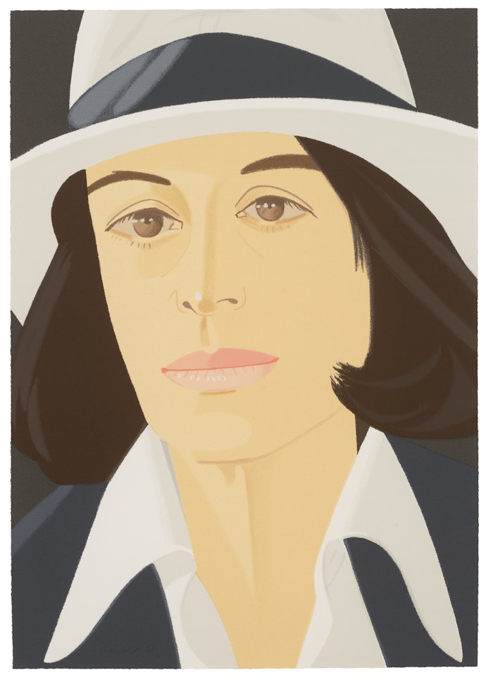 White Hat, from the Alex & Ada, the 's to the 1980's by Alex Katz