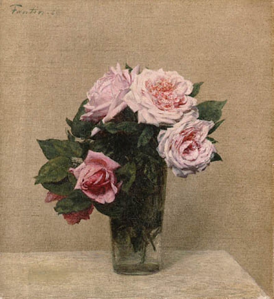 Roses roses by Henri Fantin-Latour