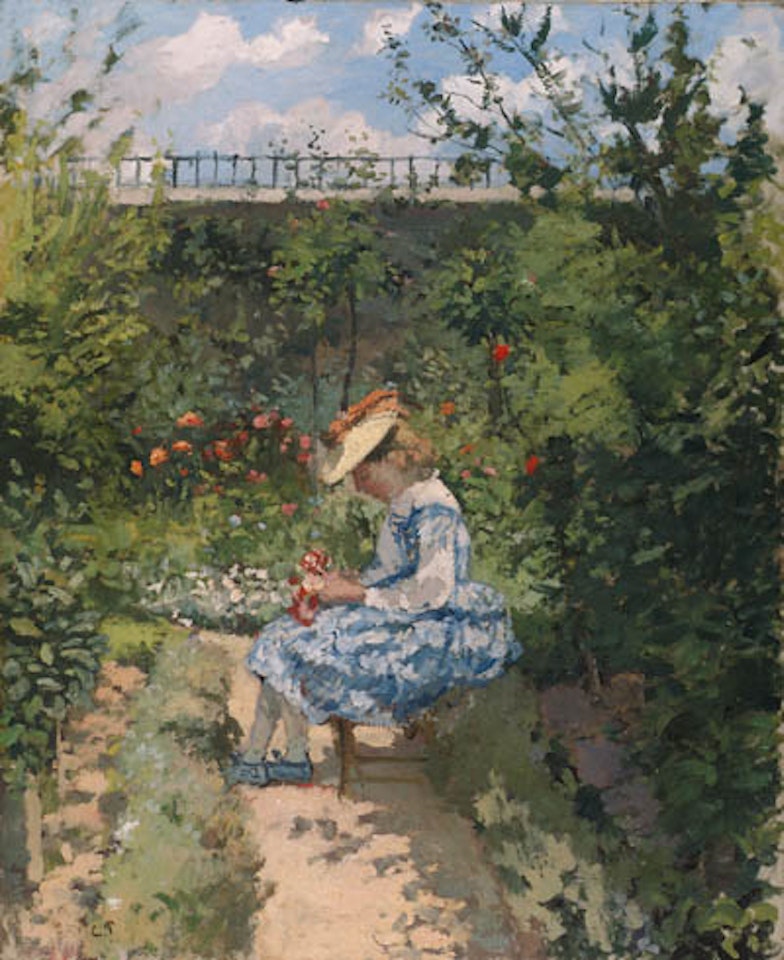 Jeanne au jardin, Pontoise by Camille Pissarro
