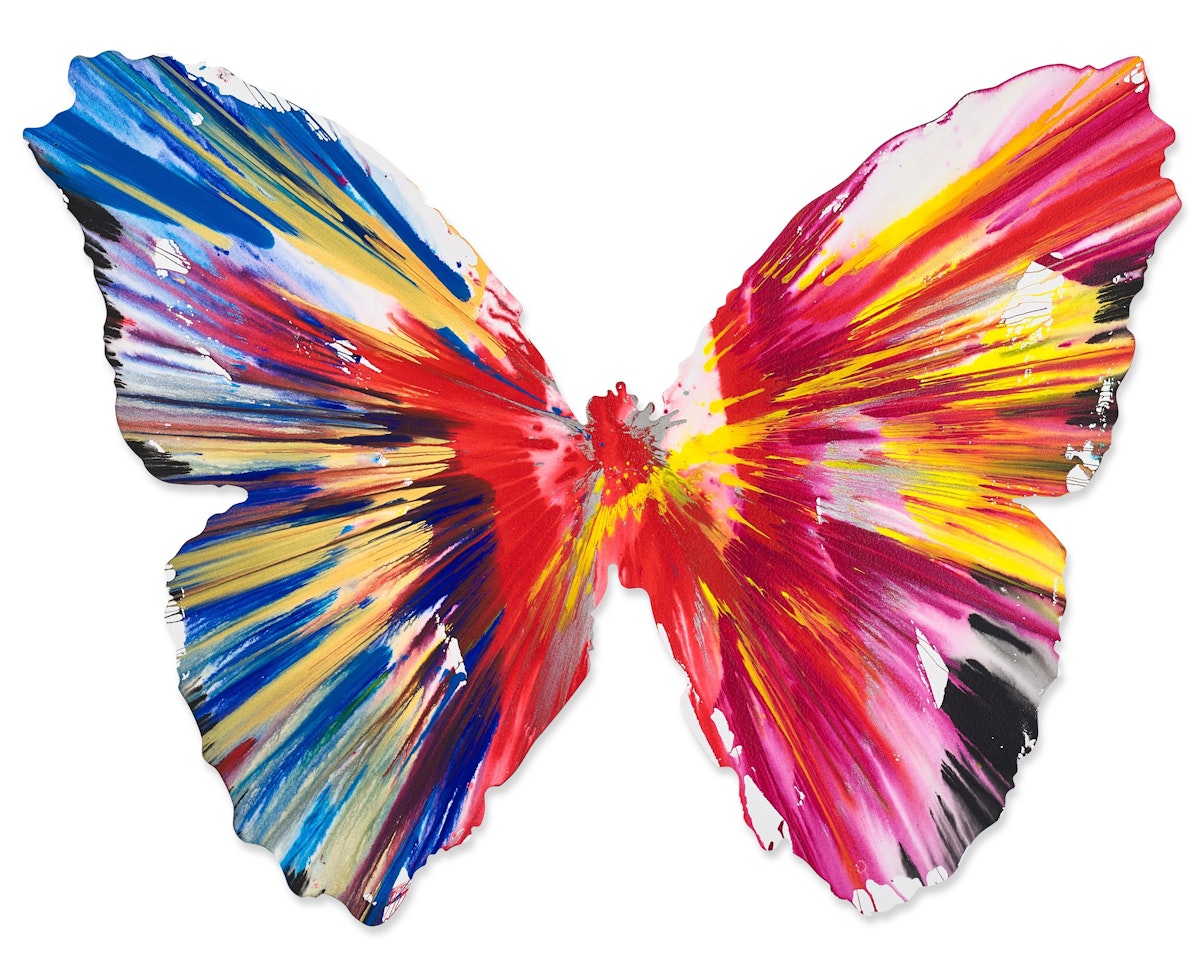 Untitled (Butterfly Spin Painting) | 無題（蝴蝶旋轉畫） by Damien Hirst