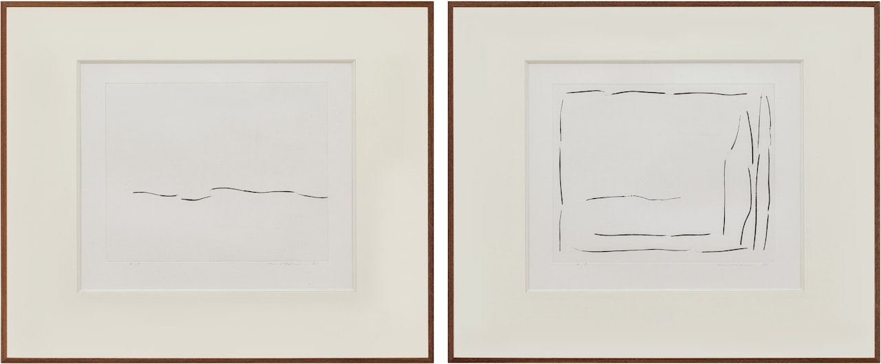 i. From Line 7 / ii. From Line 8 (Two Works) | I. 從線 7/ II. 從線 8 （兩幅作品） by Lee Ufan
