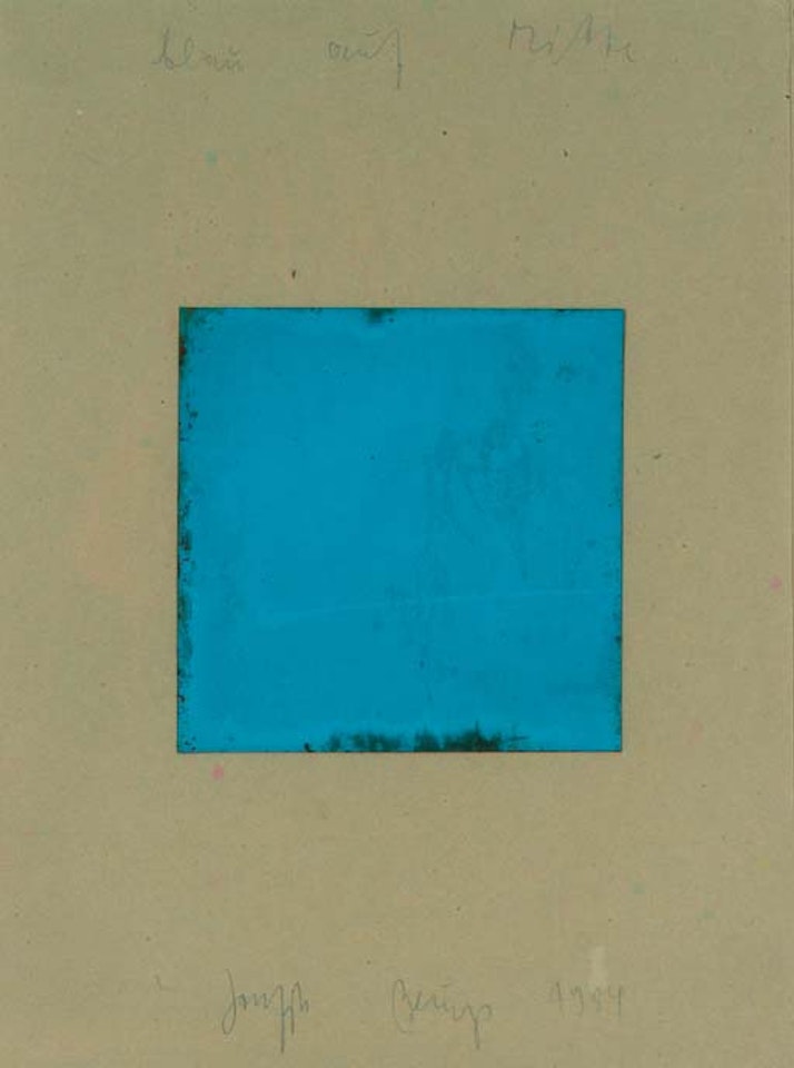 Blau auf Mitte by Joseph Beuys