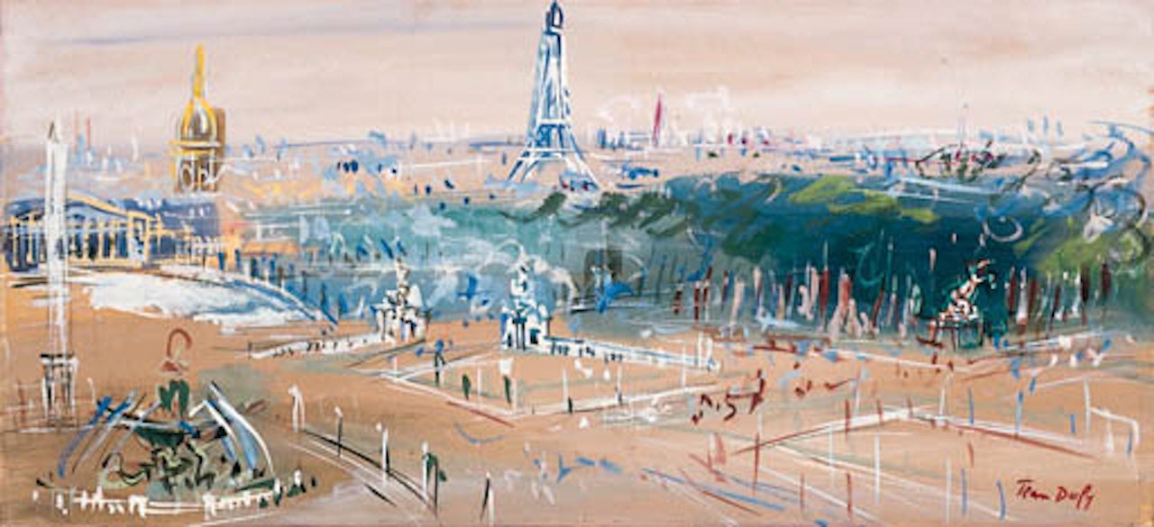 Paris, Place de Concorde by Jean Dufy