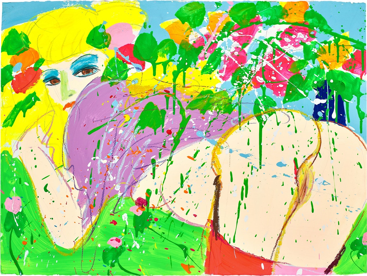 Kiss me, Kiss me  by Walasse Ting