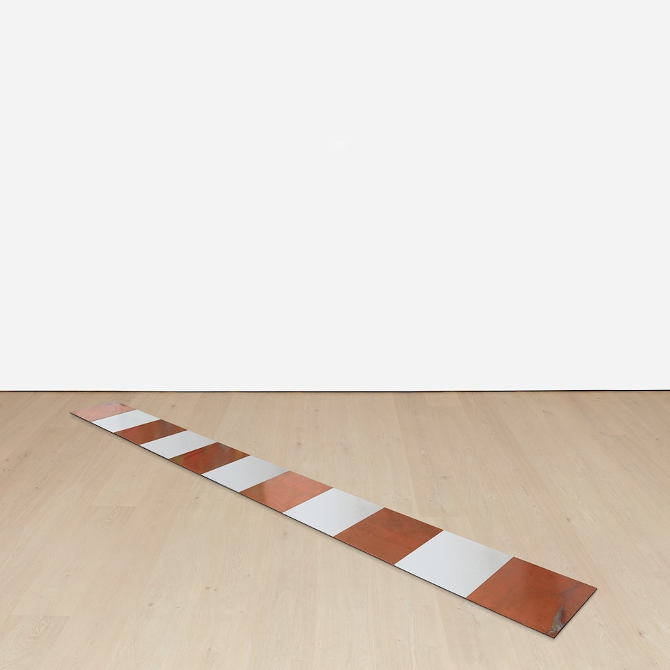 6 CuAl LINE by Carl Andre